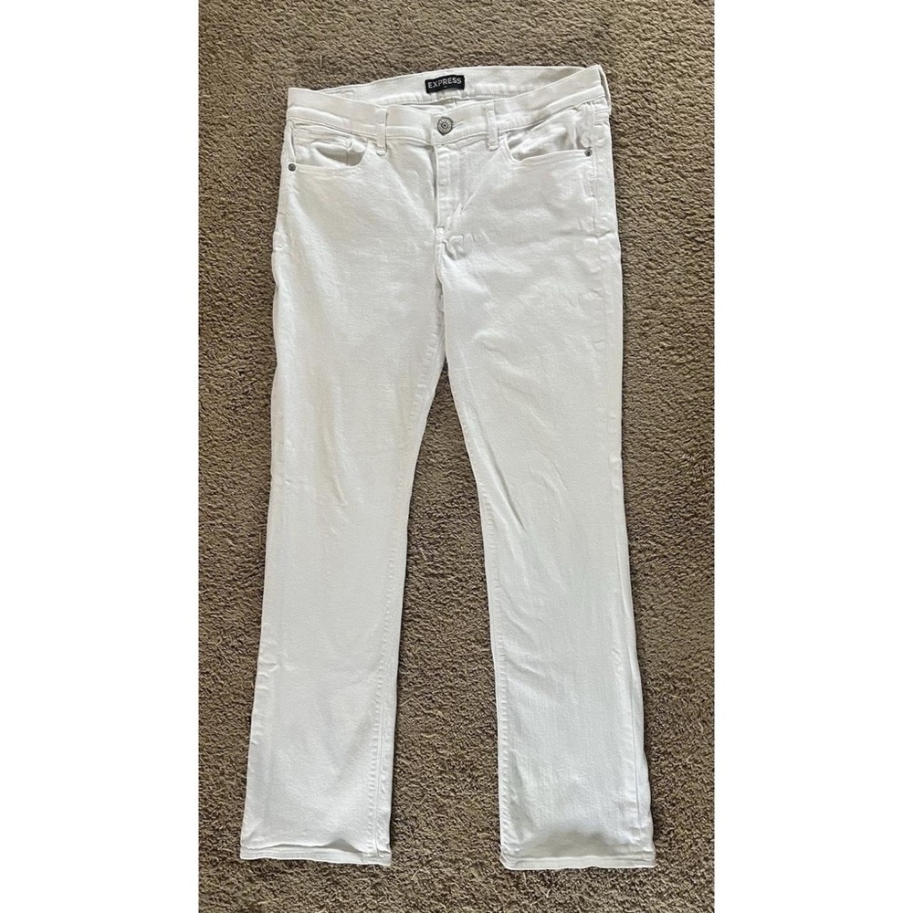 Express White Straight Leg Women's Jeans